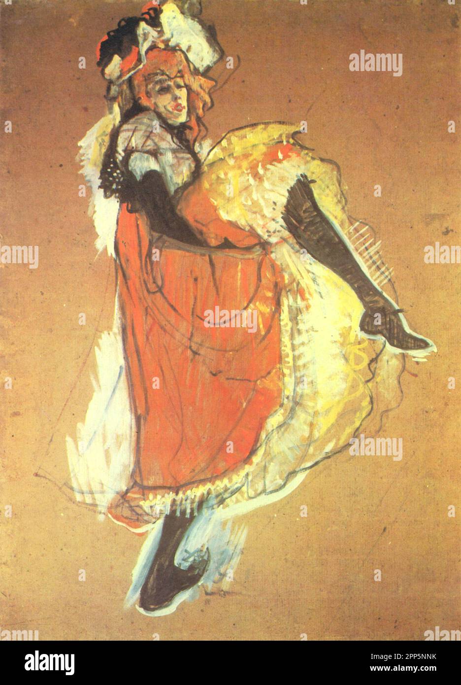 Henri de Toulouse-Lautrec - Jane Avril - 1893 Stock Photo