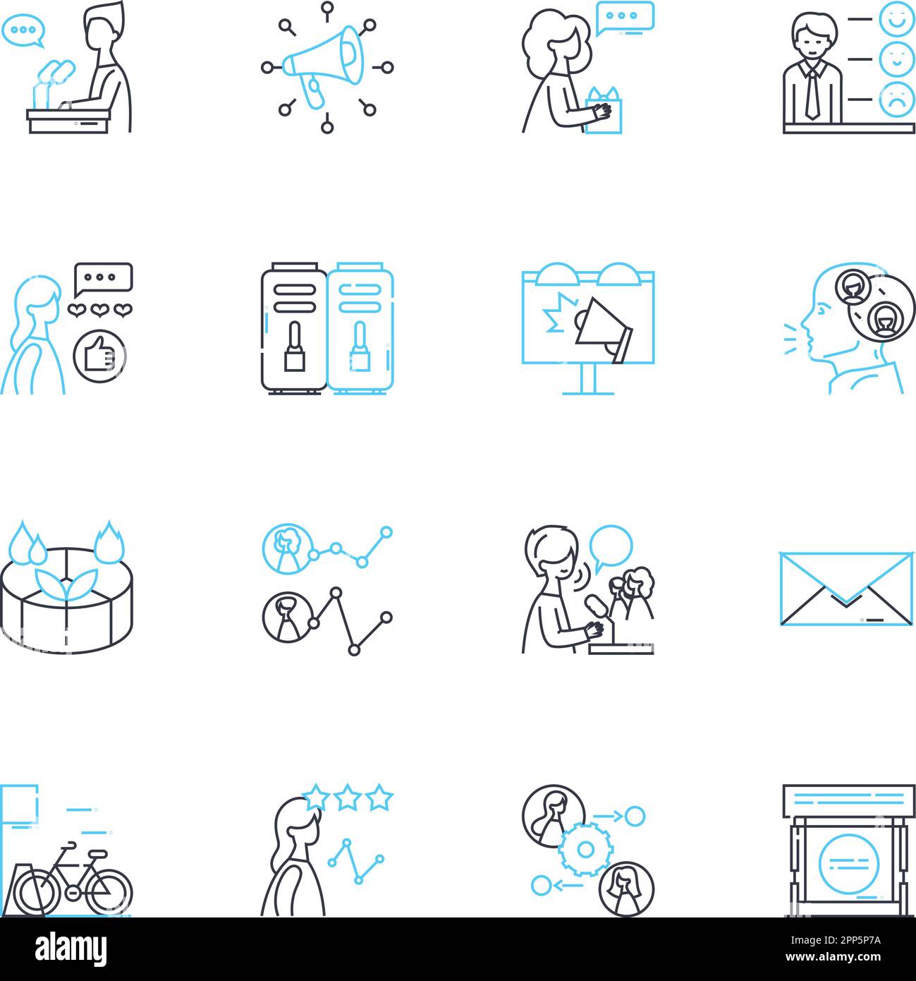 Wise individuals linear icons set. Sage, Learned, Intelligent ...