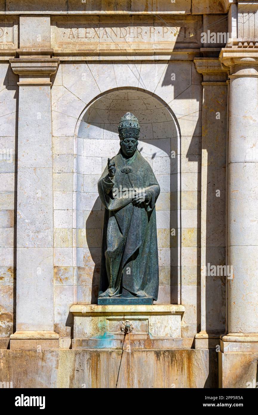 Plaza del Patriarca, architectural feature, Valencia, Spain Stock Photo