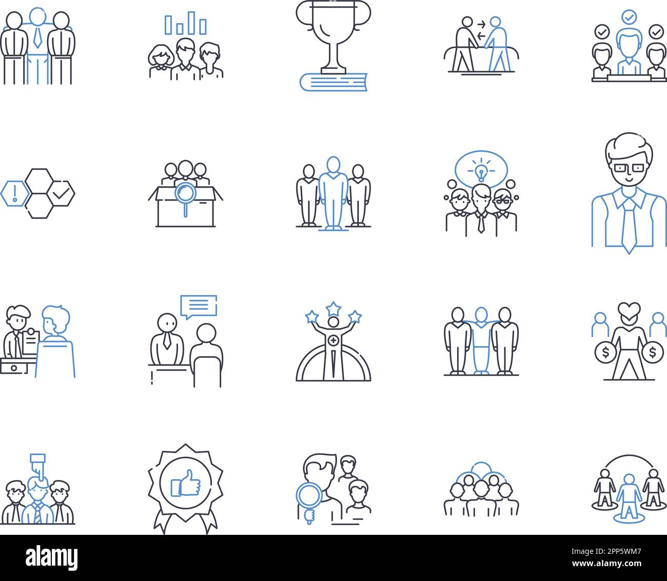 Socializing exercises line icons collection. Bonding, Mingling, Nerking, Interaction, Team-building, Icebreaker, Collaborating vector and linear Stock Vector