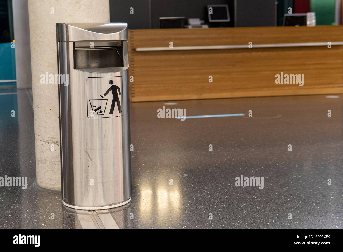 Photos taken while stranded in an airport for the day Stock Photo