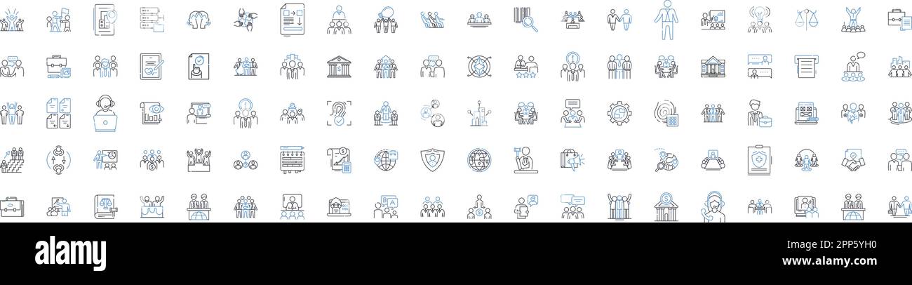 Wealth program line icons collection. Prosperity, Abundance, Financial ...