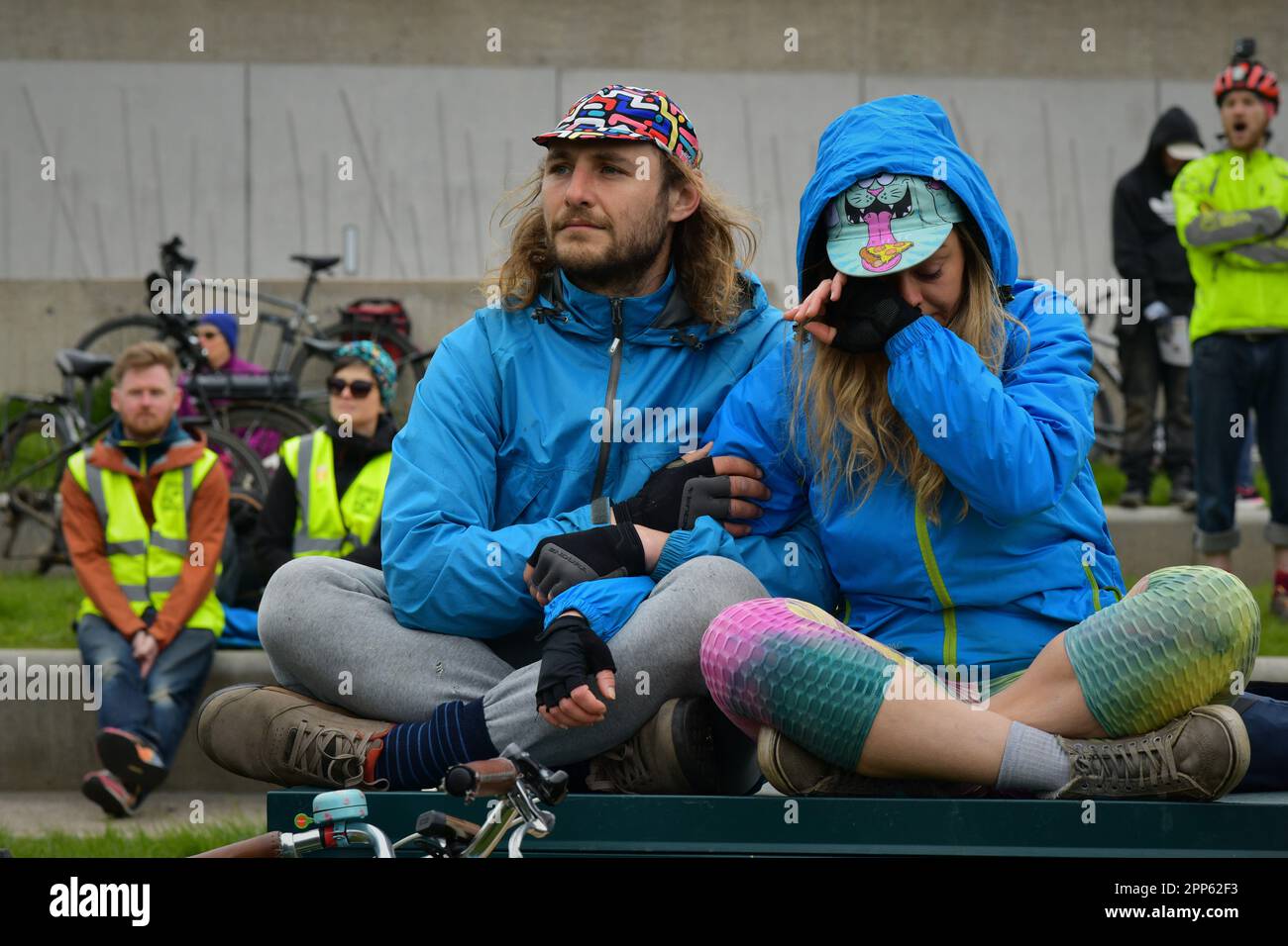 Edinburgh Scotland, UK 22 April 2023. Pedal On Parliament with hundreds