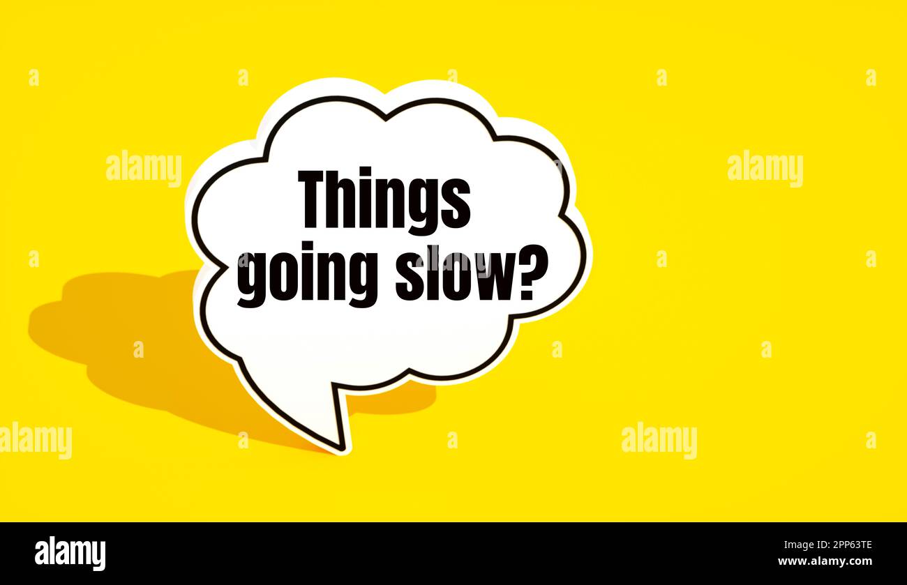 things going slow Stock Photo Alamy