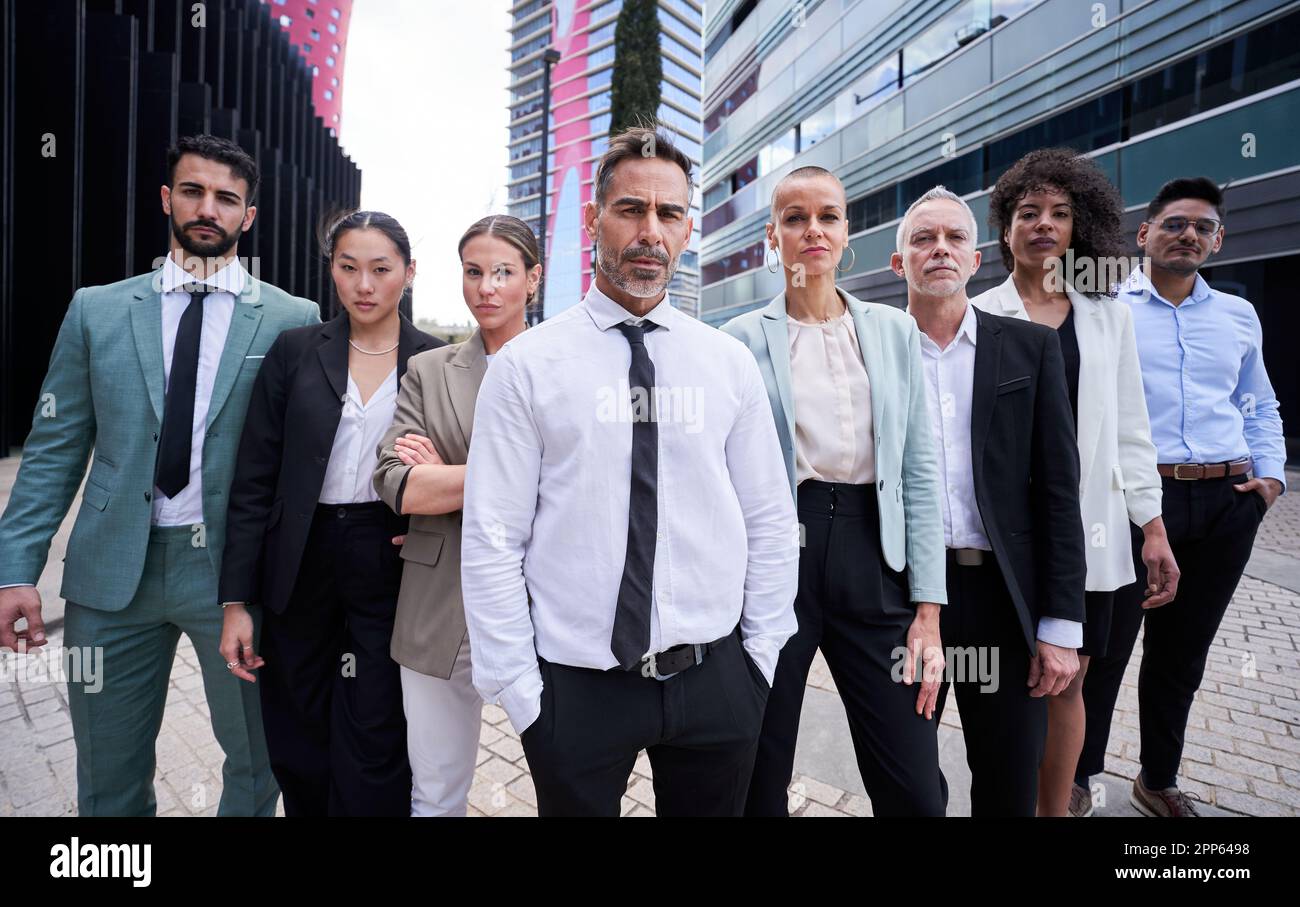 Serious asian business team outdoors hi-res stock photography and ...