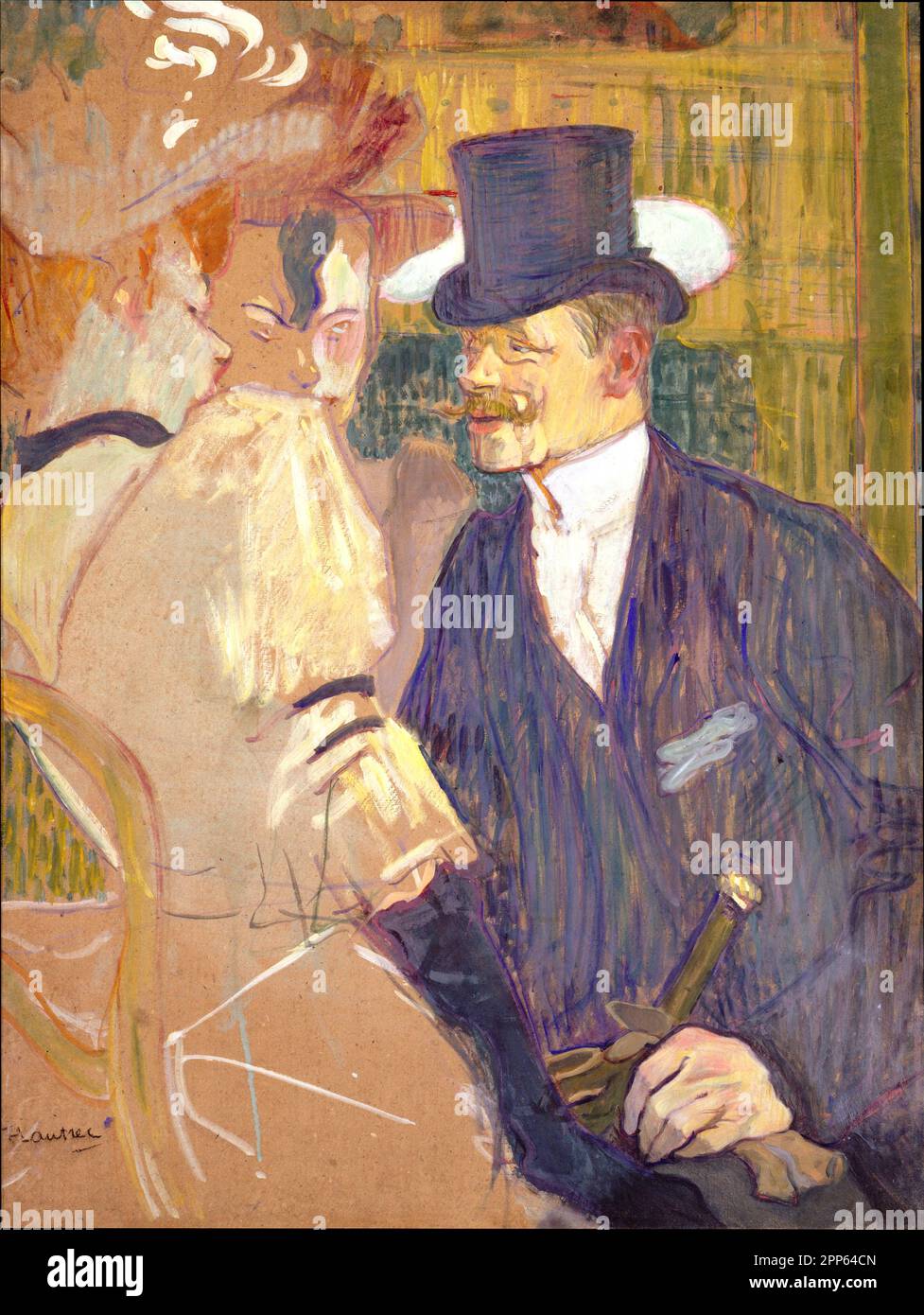 Henri de Toulouse-Lautrec - The Englishman - William Tom Warrener Stock Photo