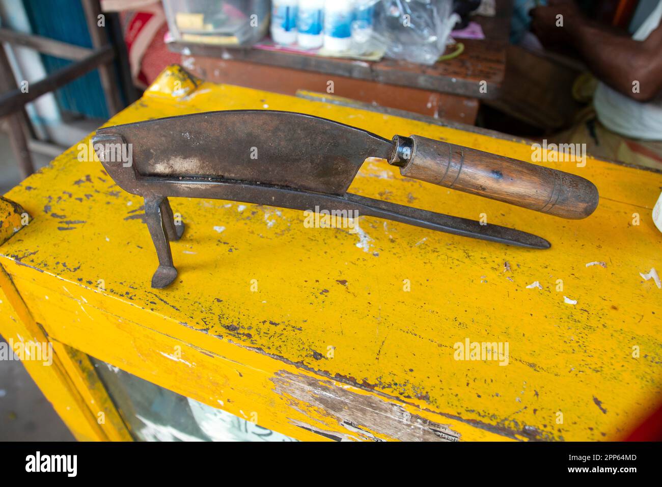 Rusty betel nut cutter. a vintage and rusty Betel nut breaker Stock ...