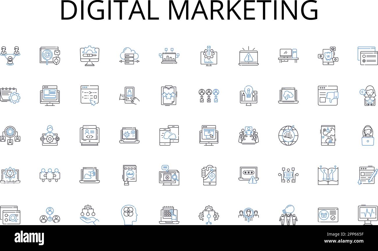 Digital marketing line icons collection. Volatility, Liquidity, Arbitrage, Bullish, Bearish, Futures, Derivatives vector and linear illustration Stock Vector