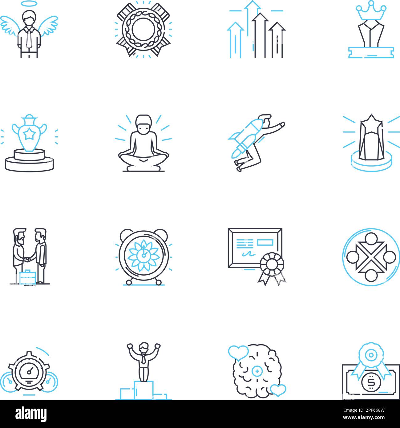 Guiding Principles linear icons set. Values, Ethics, Morality, Integrity, Wisdom, Hsty, Fairness line vector and concept signs. Respect,Trusrthiness Stock Vector