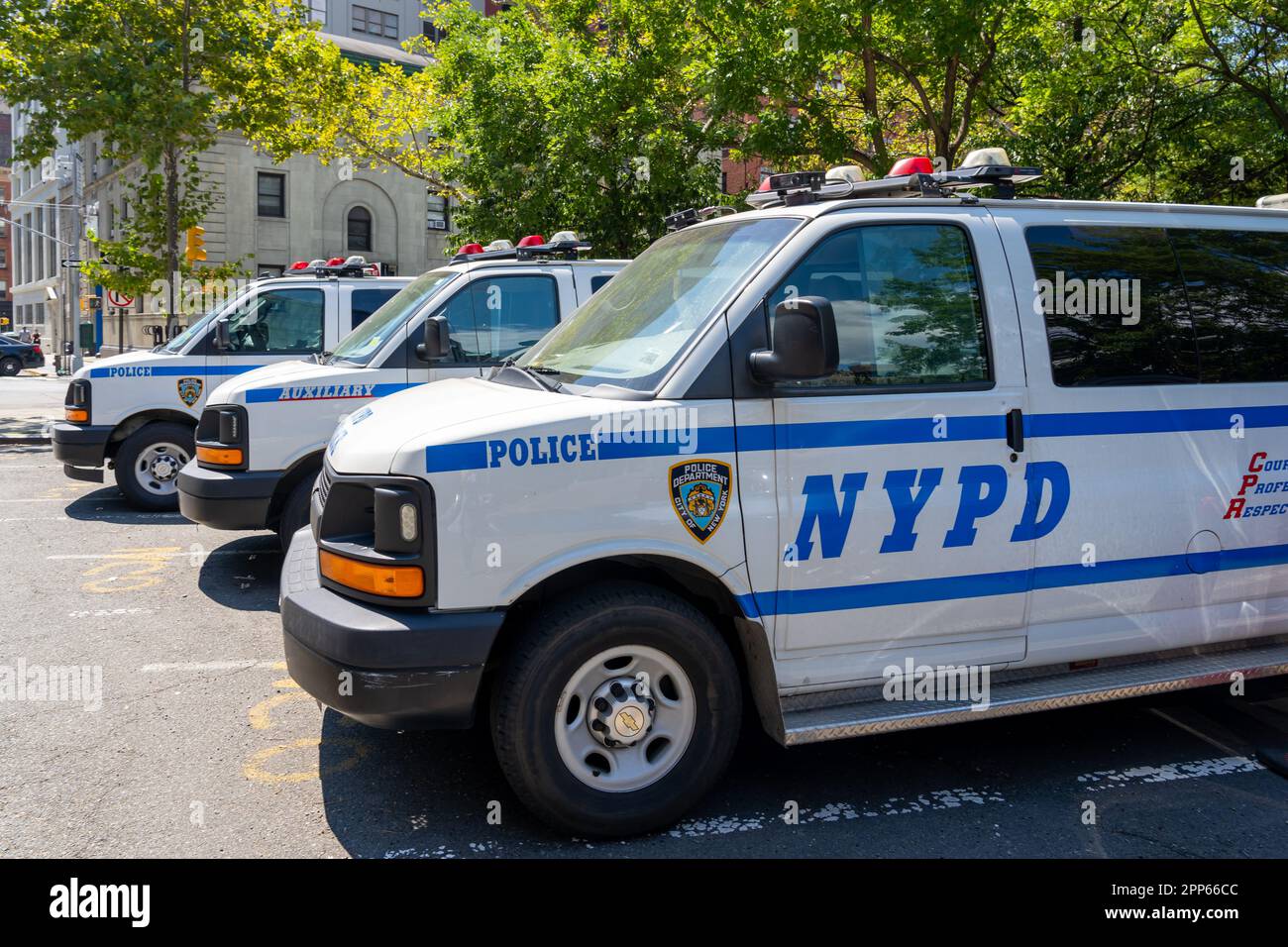 NYPD Police cars in New York City, USA Stock Photo - Alamy