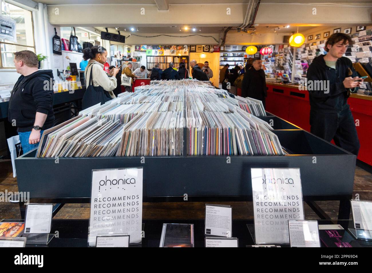 London, UK. 22 April 2023. The interior of Phonica, a record store in