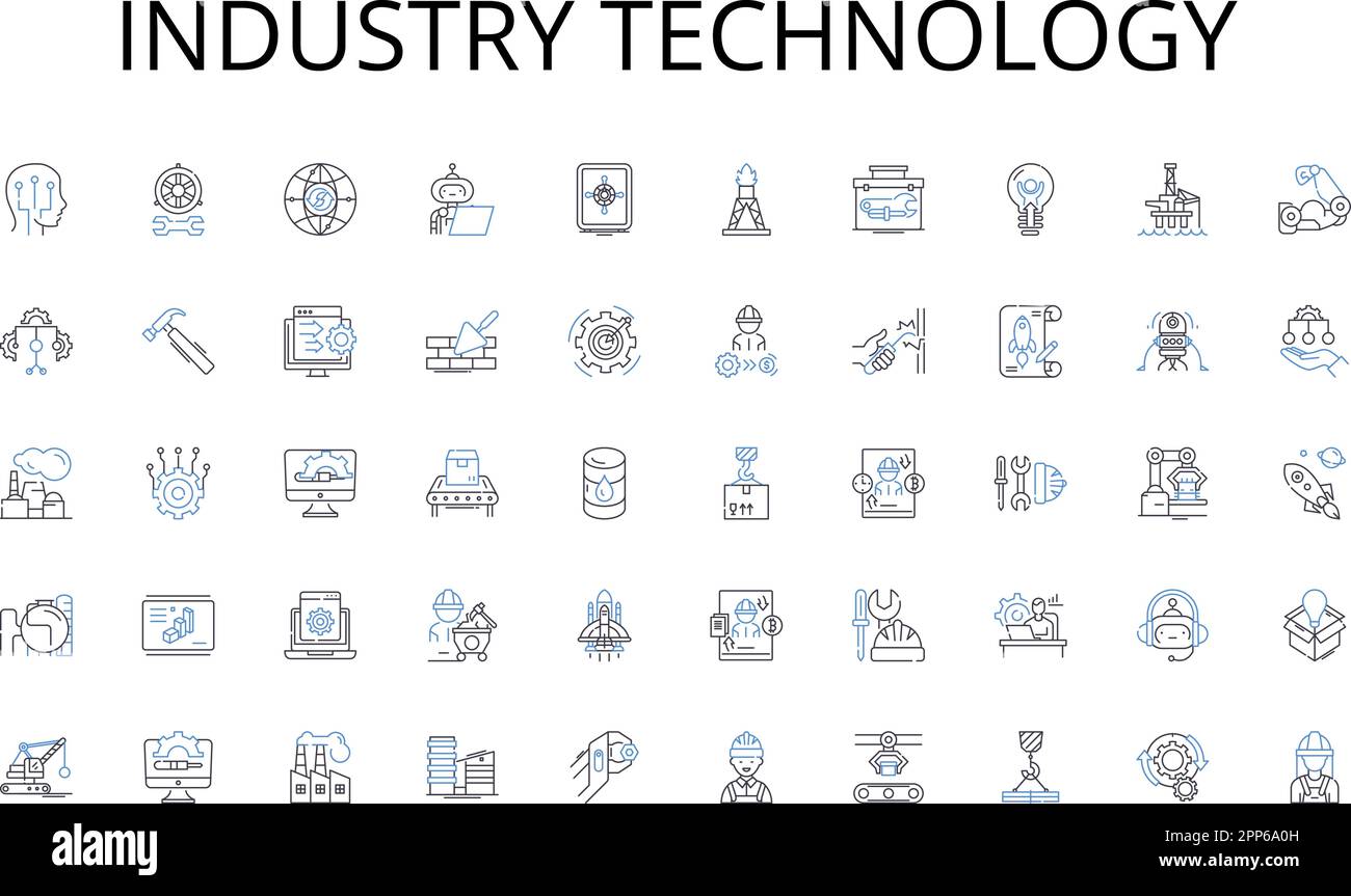 Industry technology line icons collection. Travel, Tourism, Adventure ...