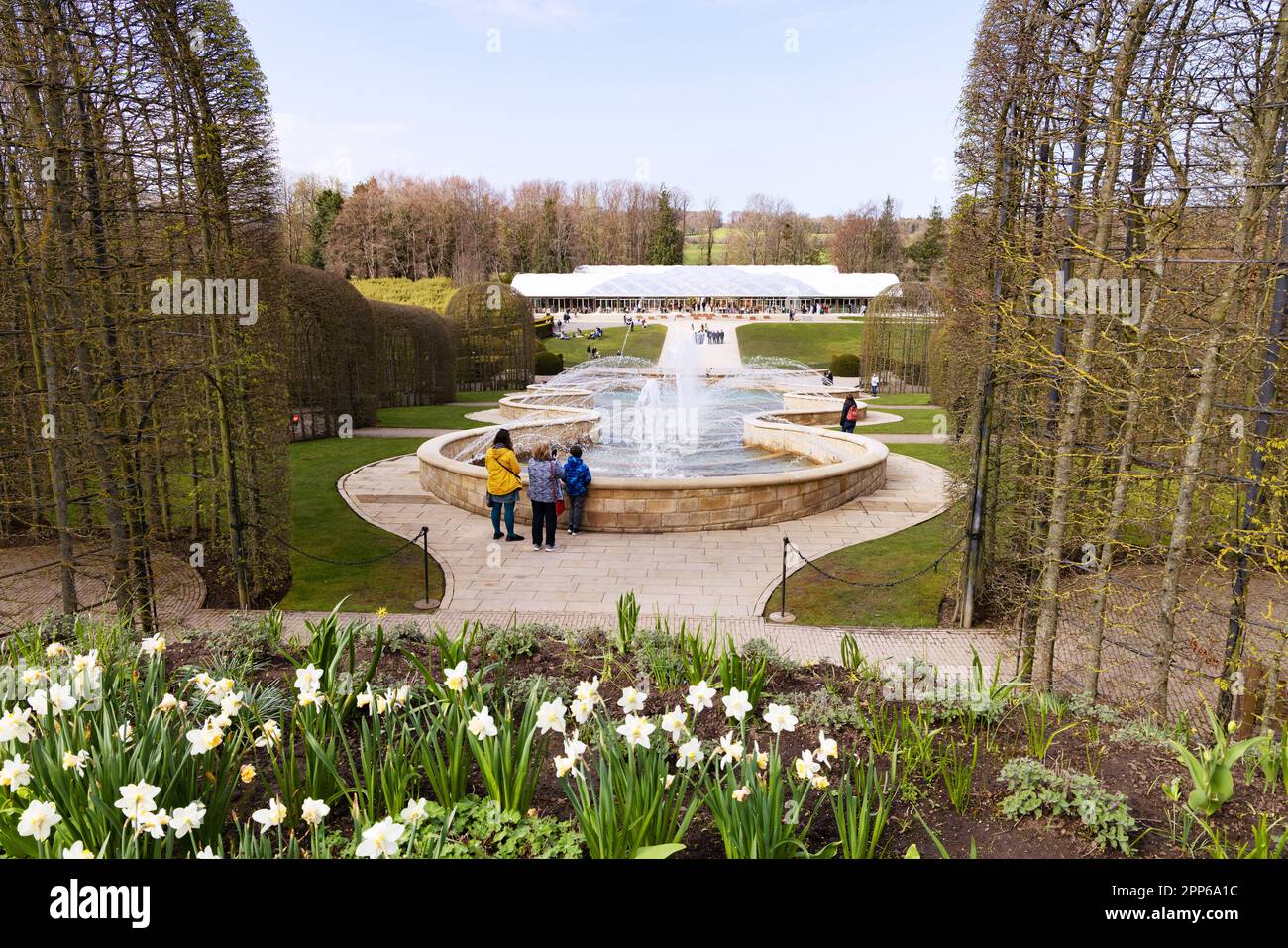 The Cascade of fountains, a fountain complex, The Alnwick Garden