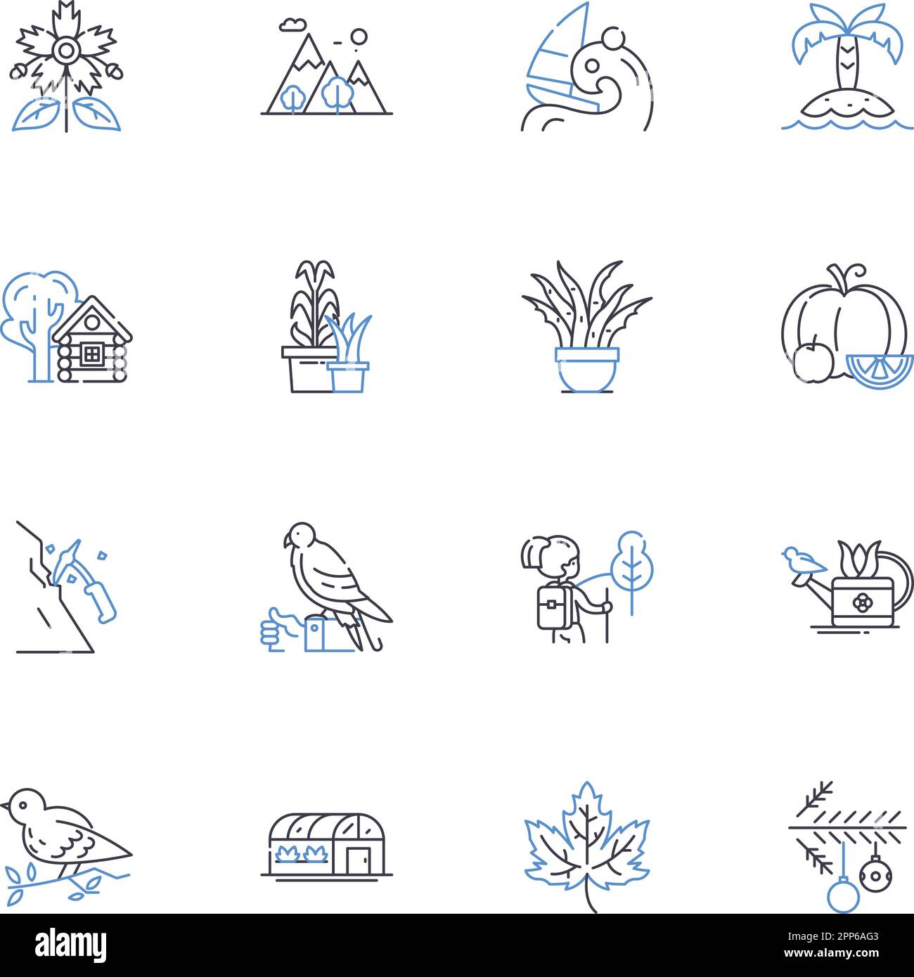 Climate z line icons collection. Sustainability, Carbon, Fossil fuels, Renewable, Ecosystem, Oz, Melting vector and linear illustration. Pollution Stock Vector