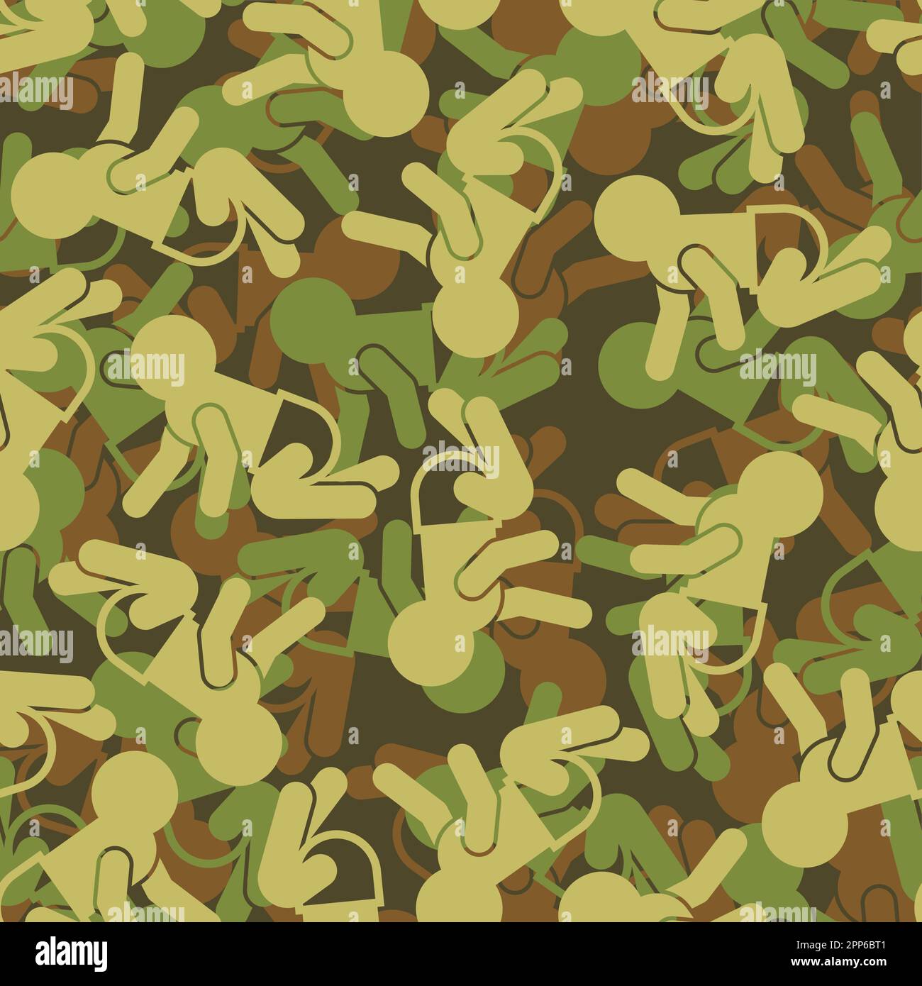 Baby Army pattern seamless. infant Militar ybackground. Soldier's protective texture Stock Vector