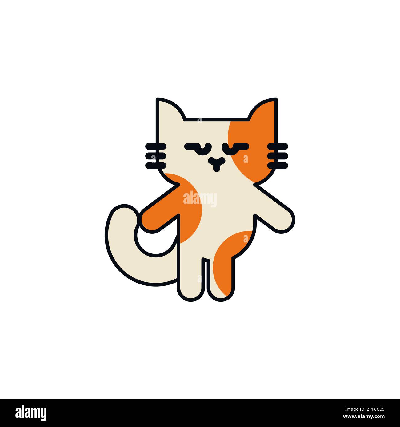 vector pixel art fat cat isolated Stock Vector Image & Art - Alamy