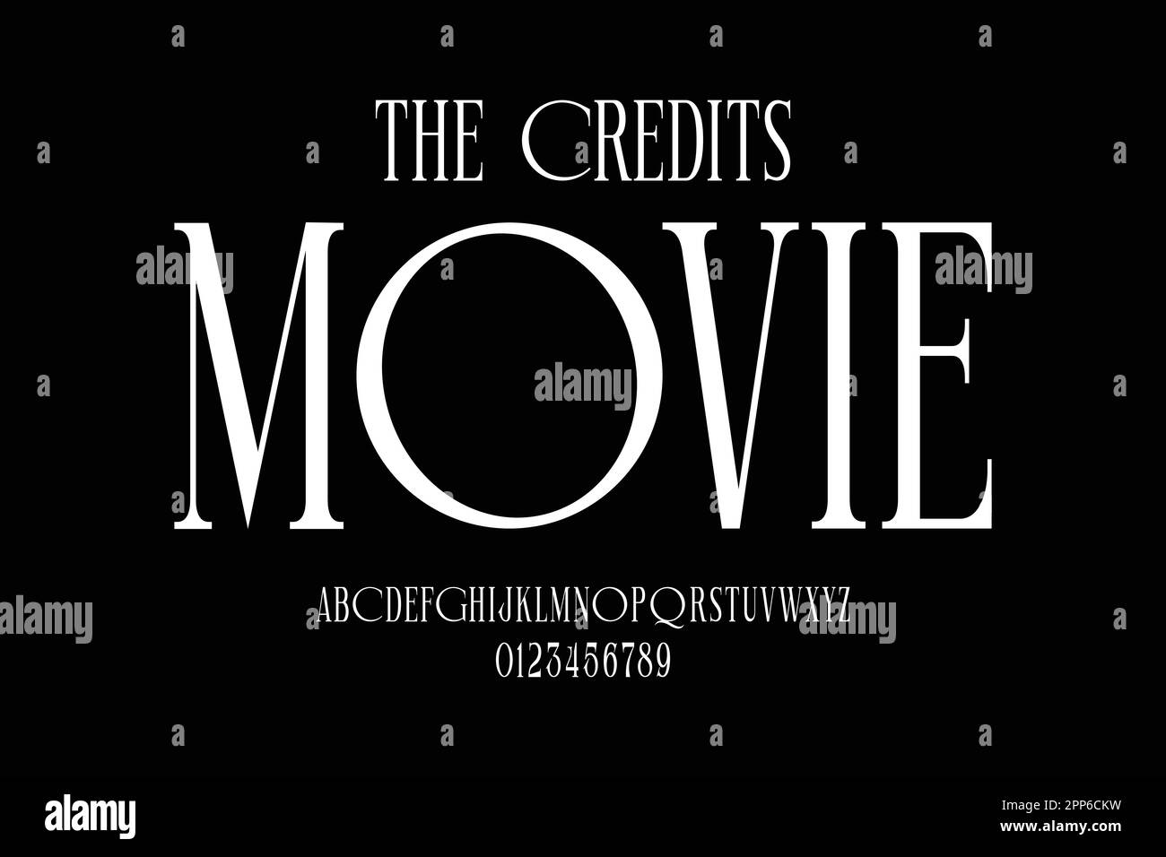 Elegant luxury condensed alphabets display font vector Stock Vector