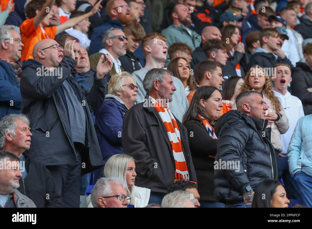 Blackpool fans during the Sky Bet Championship match Birmingham City vs