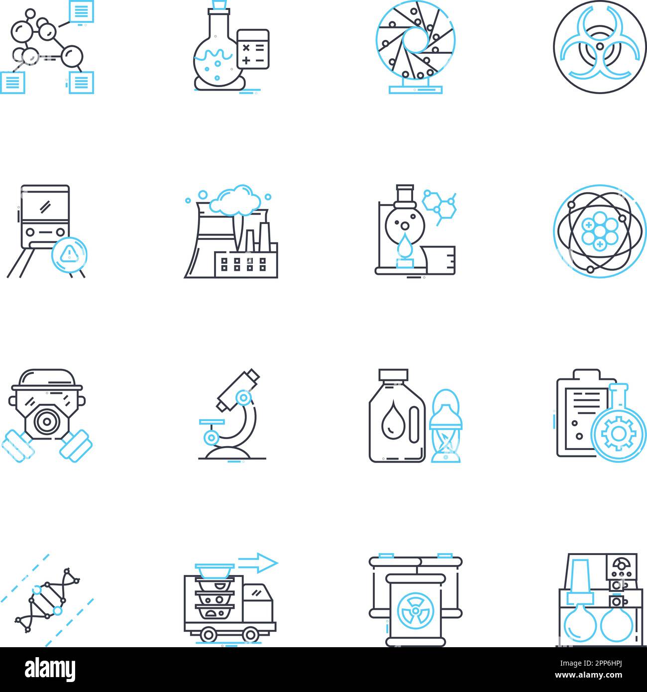 Mathematics calculus linear icons set. derivative, integral, limit, function, coordinate, curve, tangent line vector and concept signs. slope,area Stock Vector