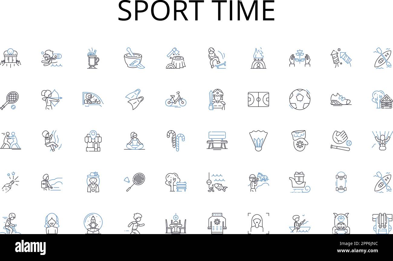 Sport time line icons collection. Teammates, Coworkers, Allies