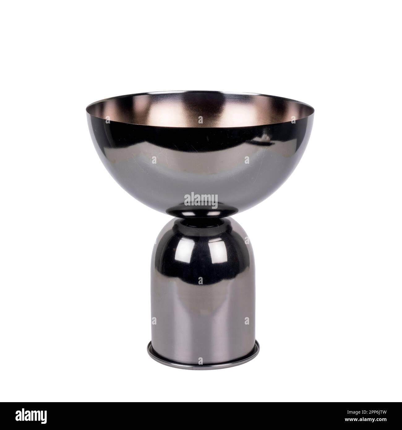 decorative metal vase pot isolated on white background Stock Photo - Alamy