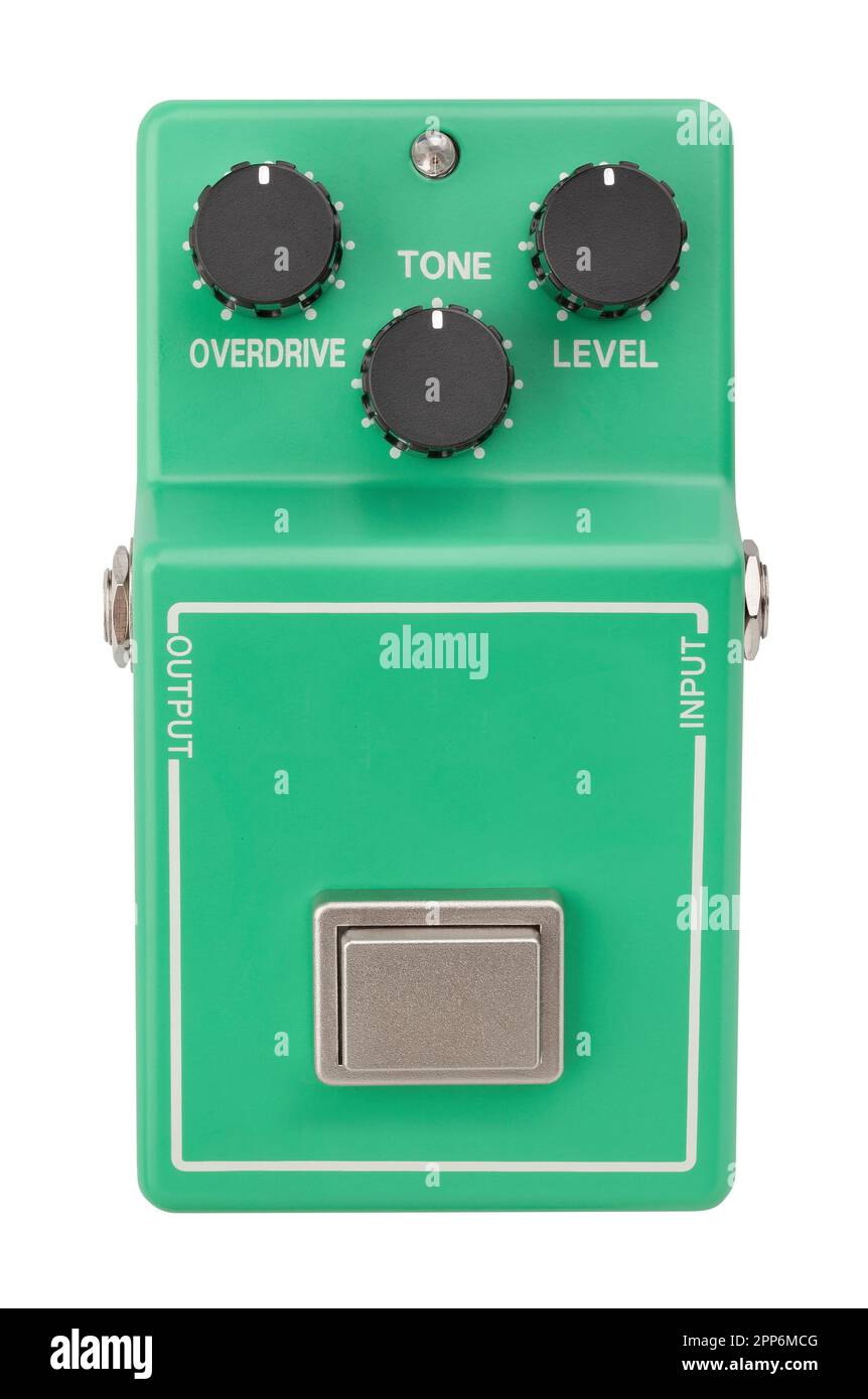 guitar overdrive pedal path isolated on white Stock Photo Alamy