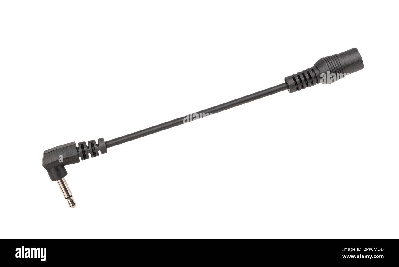electric cable jack adapter path isolated on white Stock Photo Alamy