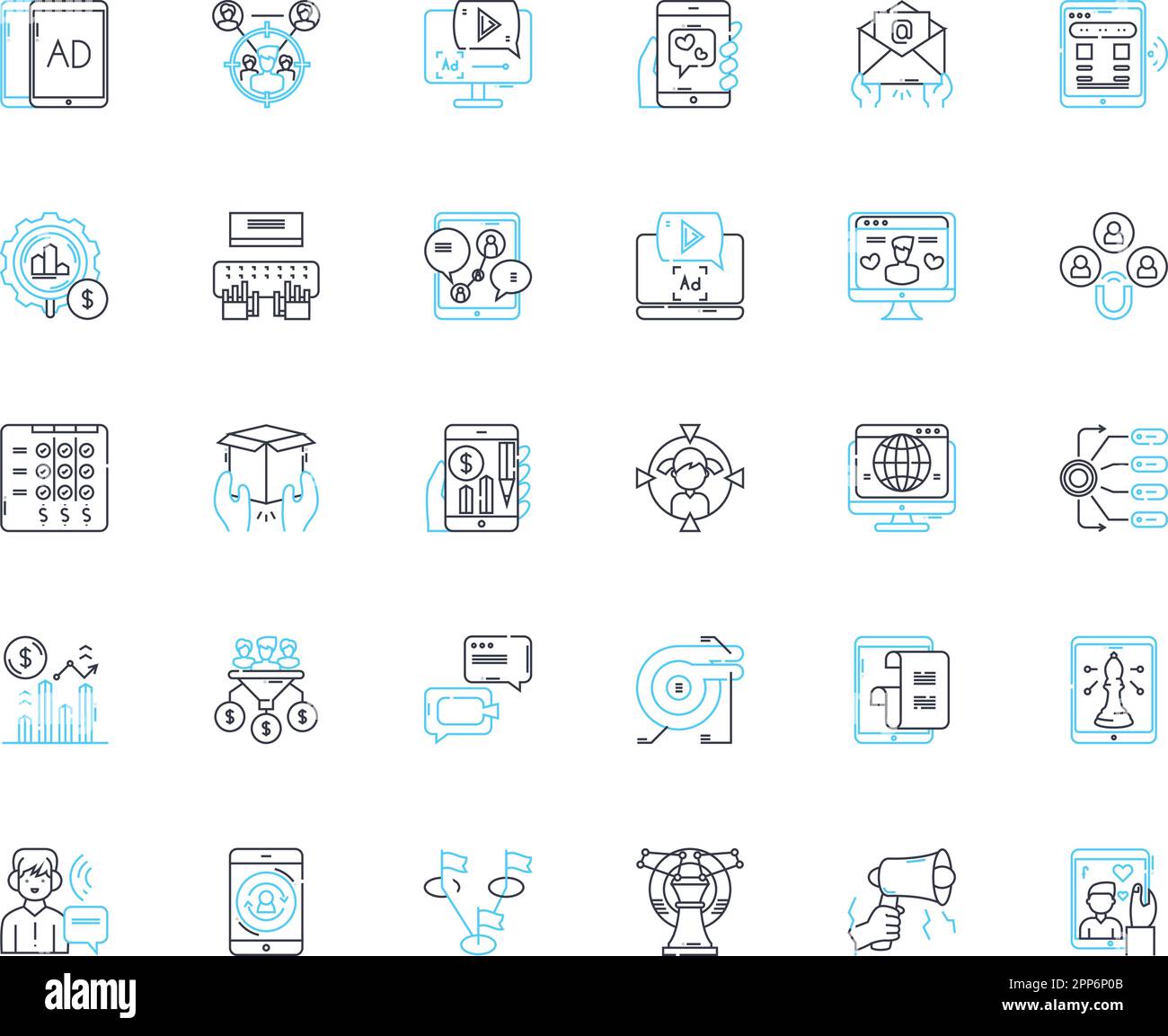 Worldwide sales linear icons set. Global, Export, Import, Commerce, Market, Trade, Revenue line vector and concept signs. Exportation,Distribution Stock Vector