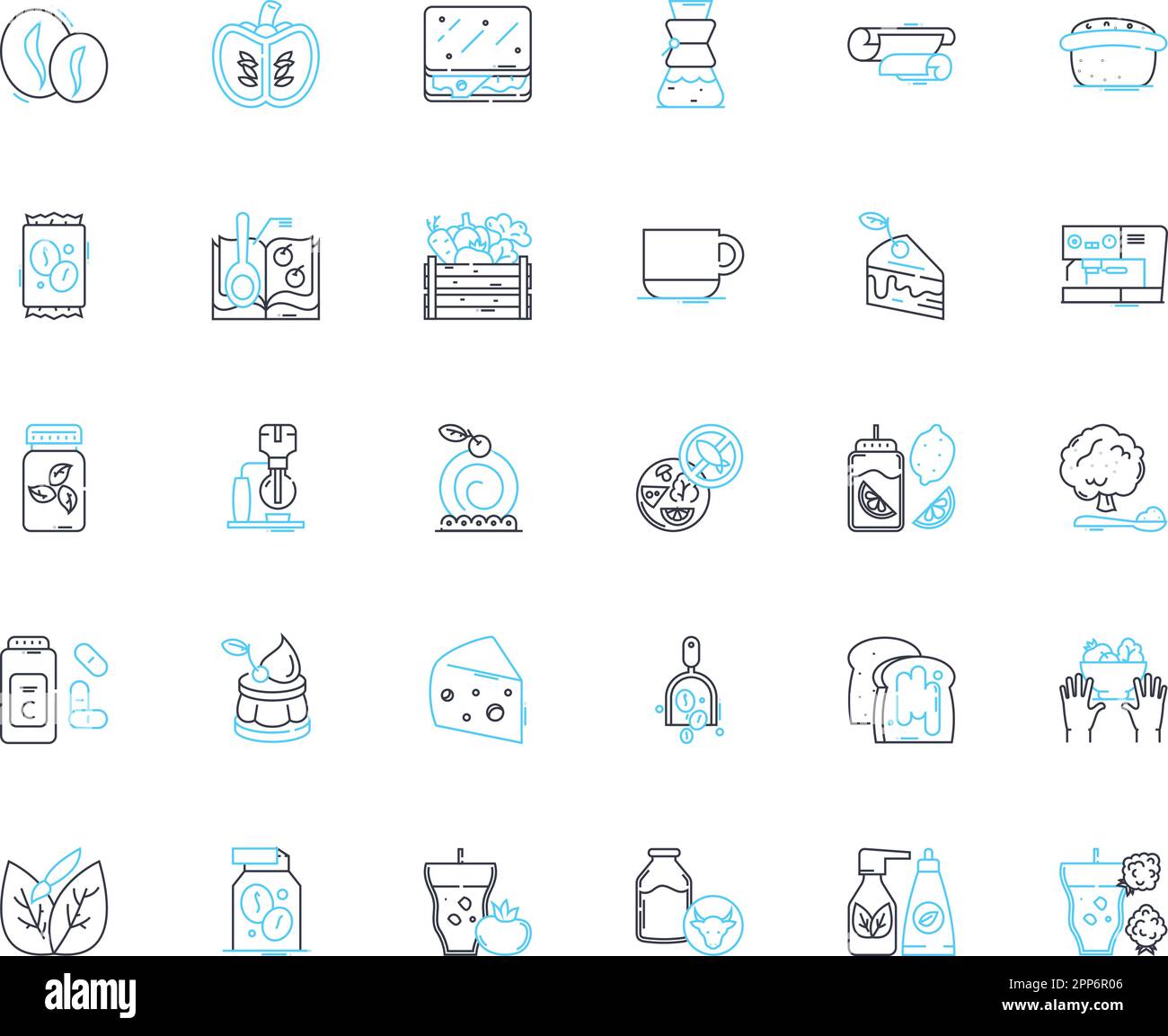 Espresso bar linear icons set. Caffeine, Aroma, Barista, Beans, Latte, Cappuccino, Foam line vector and concept signs. Shot,Mocha,Roast outline Stock Vector