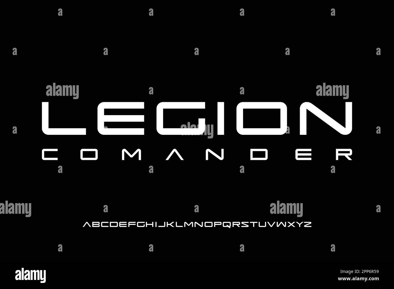 Futuristic alphabets display font vector Stock Vector
