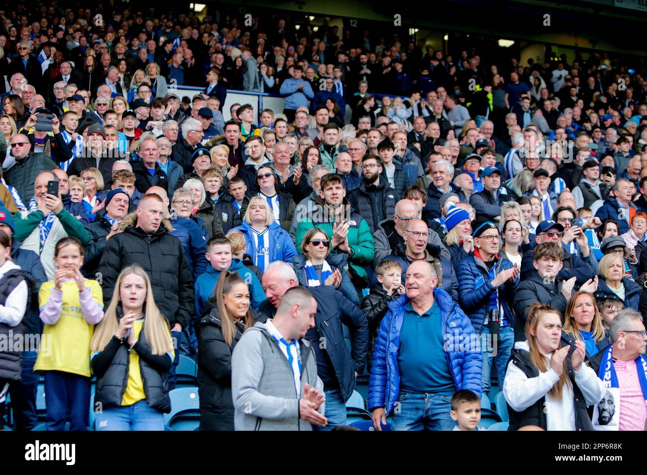 Fans of Sheffield Wednesday during the Sky Bet League 1 match Sheffield