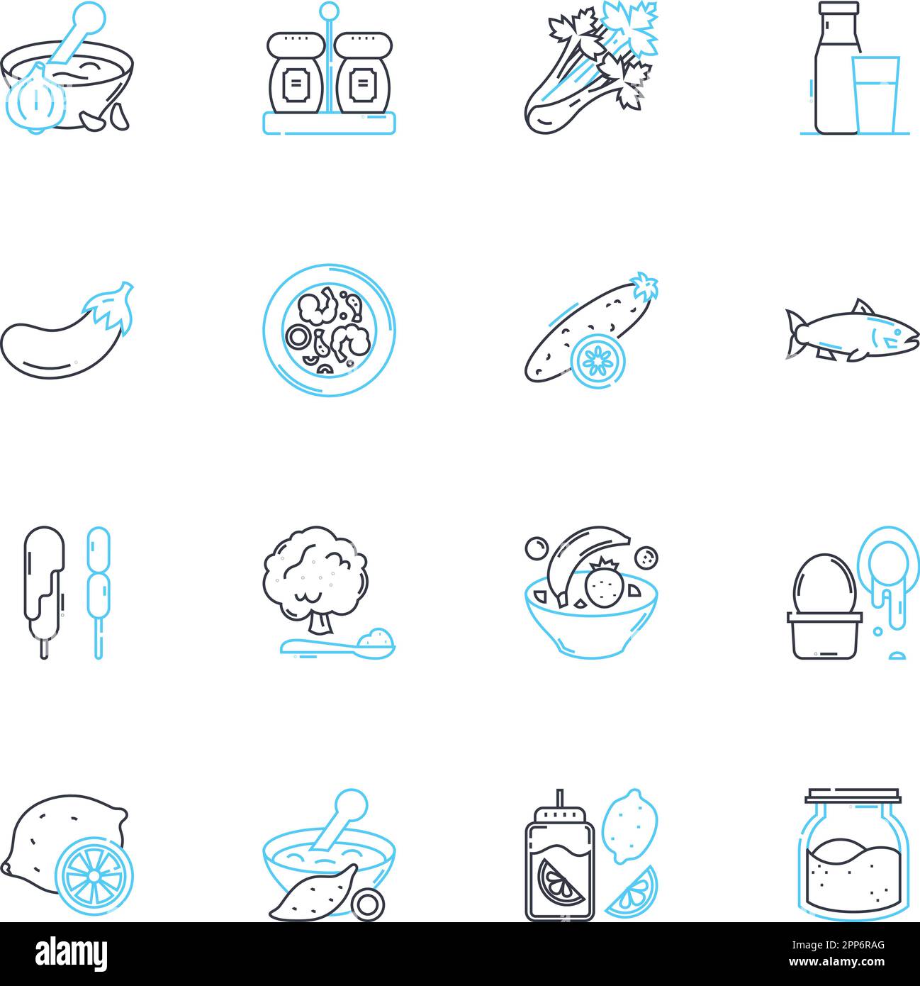 Bistro linear icons set. French, Cuisine, Delightful, Elegant, Gourmet ...