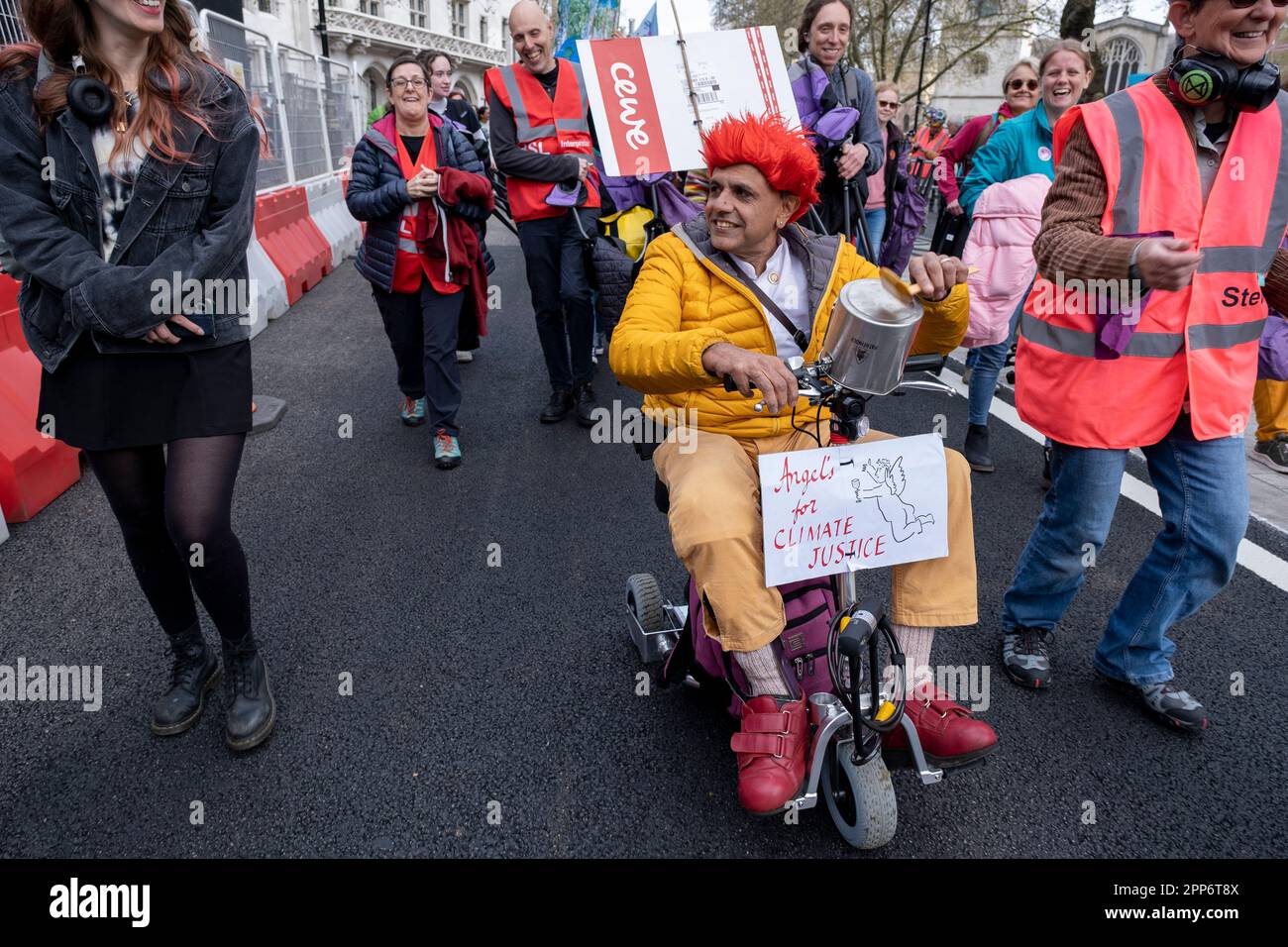 Thousands of protesters from the environmental group Extinction ...