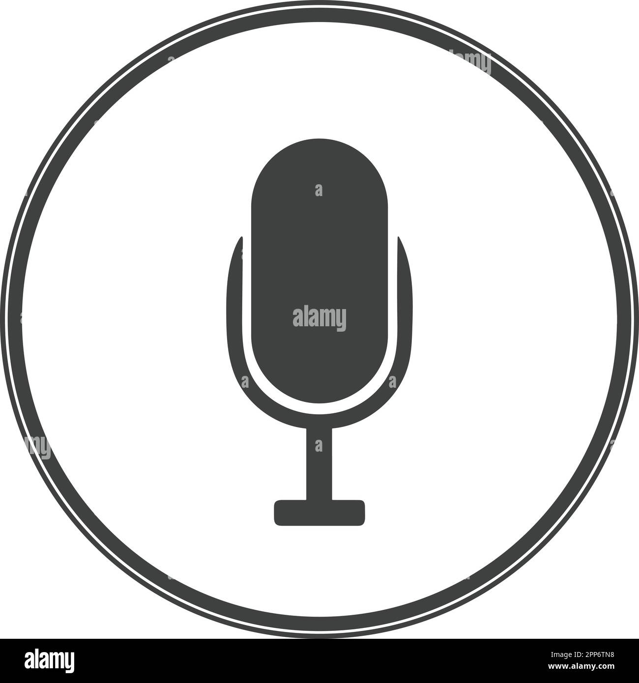 black microphone mic voice recording icon vector illustration Stock Vector Image & Art Alamy