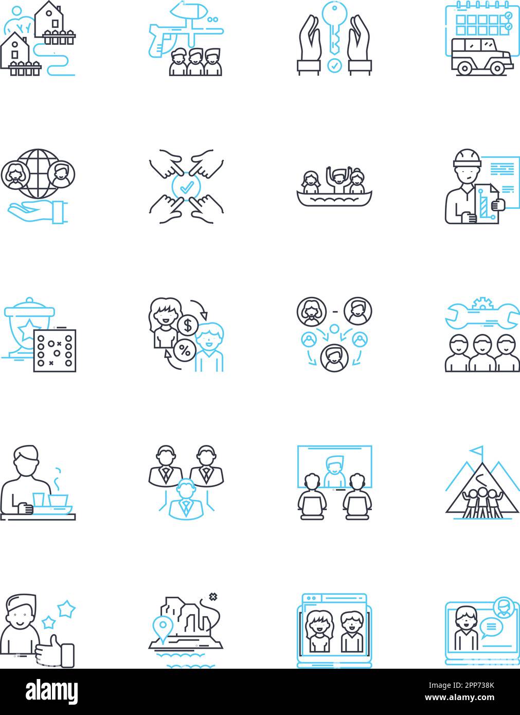 Disciplin Blive gift Indica Communication and interaction linear icons set. Dialogue, Connect,  Conversate, Converse, Listen, Feedback, Expression line vector and concept  signs Stock Vector Image & Art - Alamy