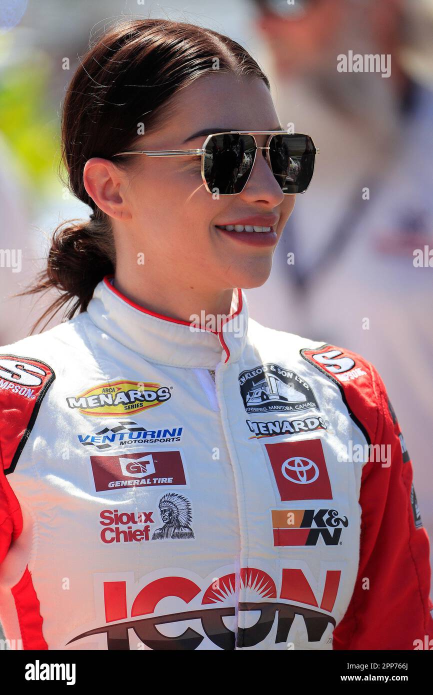 TALLADEGA, AL APRIL 22 Amber Balcaen (15 ICON Direct Bill Venturini