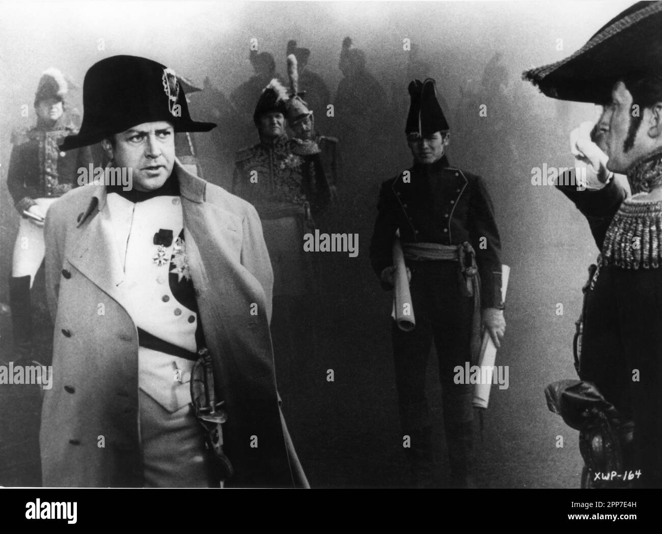 VLADISLAV STRZHELCHIK as Napoleon Bonaparte at the Battle of Borodino in WAR AND PEACE / VOYNA I MIR 1965 director SERGEY BONDARCHUK novel Leo / Lev Tolstoy Mosfilm Stock Photo