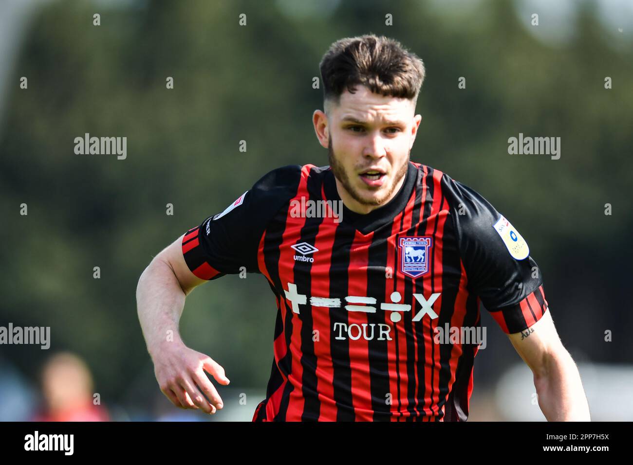 Peterborough, UK. 22nd April 2023George Hirst (27 Ipswich Town) during the Sky Bet League 1 match between Peterborough and Ipswich Town at London Road, Peterborough on Saturday 22nd April 2023. (Photo: Kevin Hodgson | MI News) Credit: MI News & Sport /Alamy Live News Stock Photo