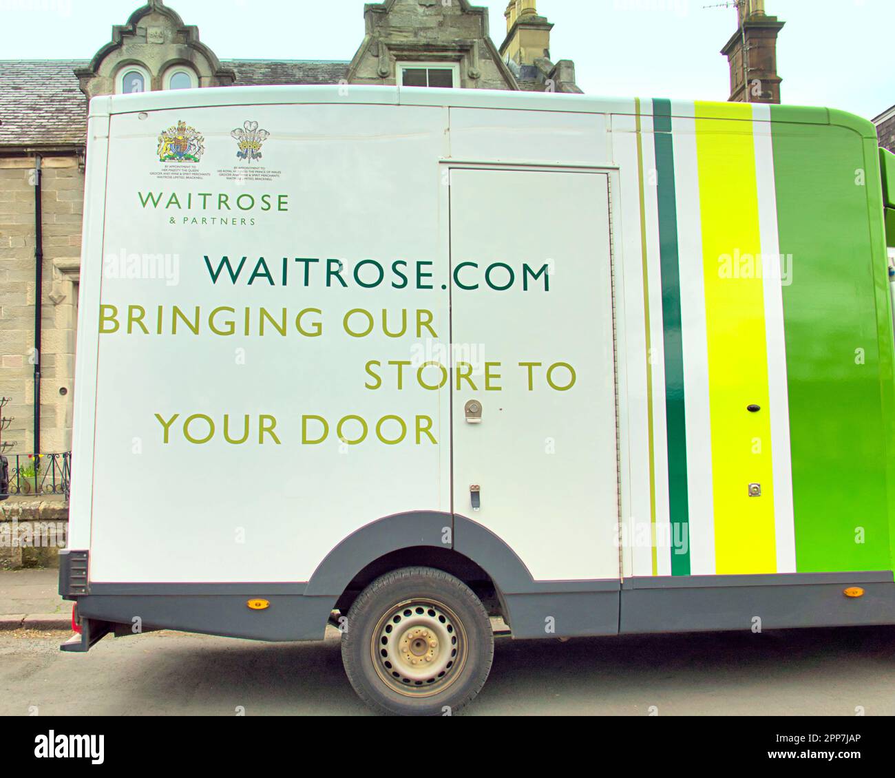 waitrose home delivery van Stock Photo