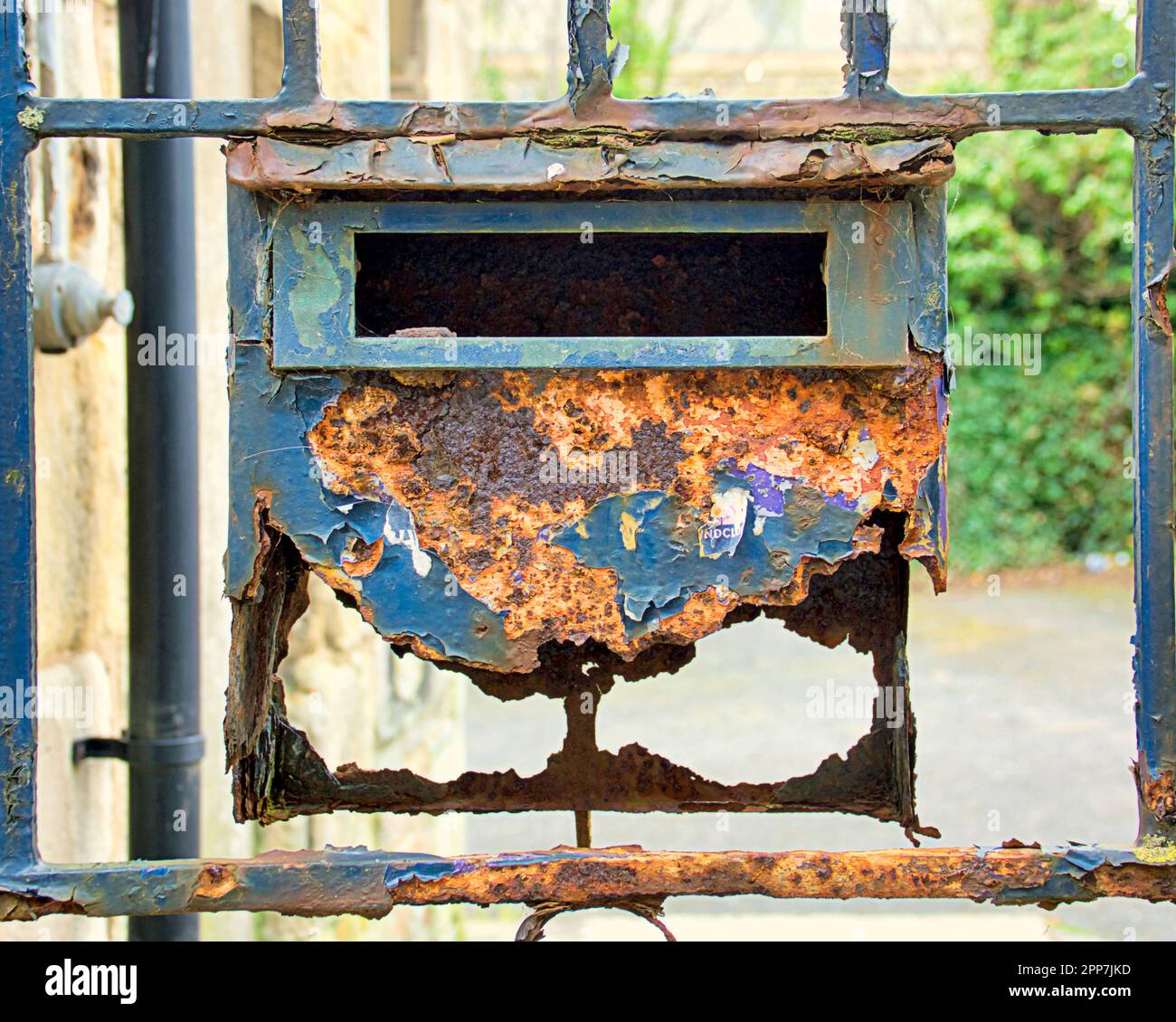 vintage weathered distressed mailbox Stock Photo