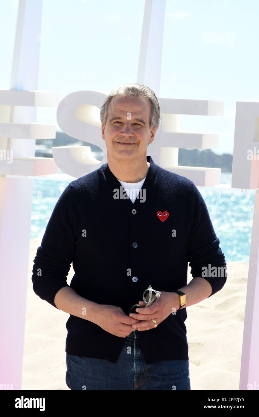 CANNES,FRANCE - APRIL 15  CANNES,Tony Phelan, attend the A Small Light Photocall during Day Two of the 6th Canneseries International Festival on April Stock Photo