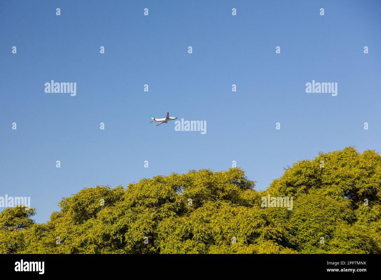 Plane takes off over hi-res stock photography and images - Alamy
