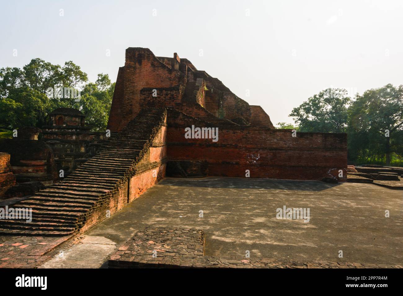 Nalanda | Ancient Nalanda University | Ruins of Nalanda, India Stock Photo