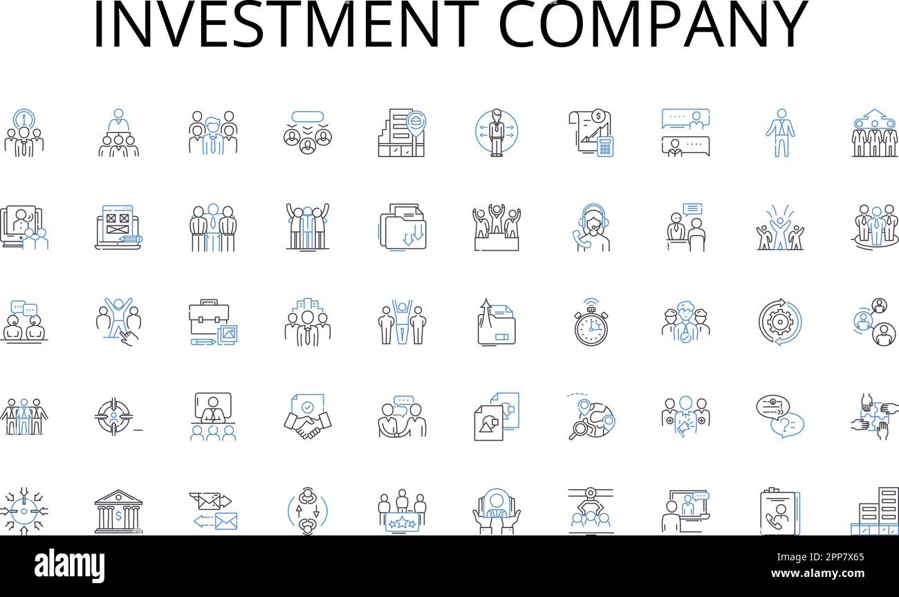 Investment company line icons collection. Autonomy, Sovereignty, Self-reliance, Self-rule, Individualistic, Libertarian, Freedom vector and linear Stock Vector