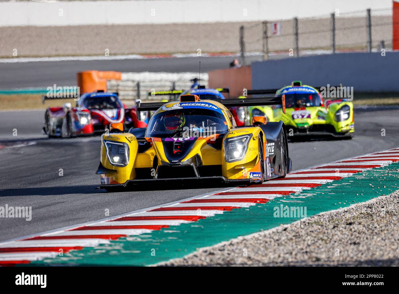 16 GERBI Julien (spa), HENRION Gillian (fra), Team Virage, Ligier JS P320 - Nissan, action during the 1st round of the 2023 Michelin Le Mans Cup on the Circuit de Barcelona-Catalunya from April 21 to 23, 2023 in Montmelo, Spain - Photo: Paulo Maria/DPPI/LiveMedia Stock Photo