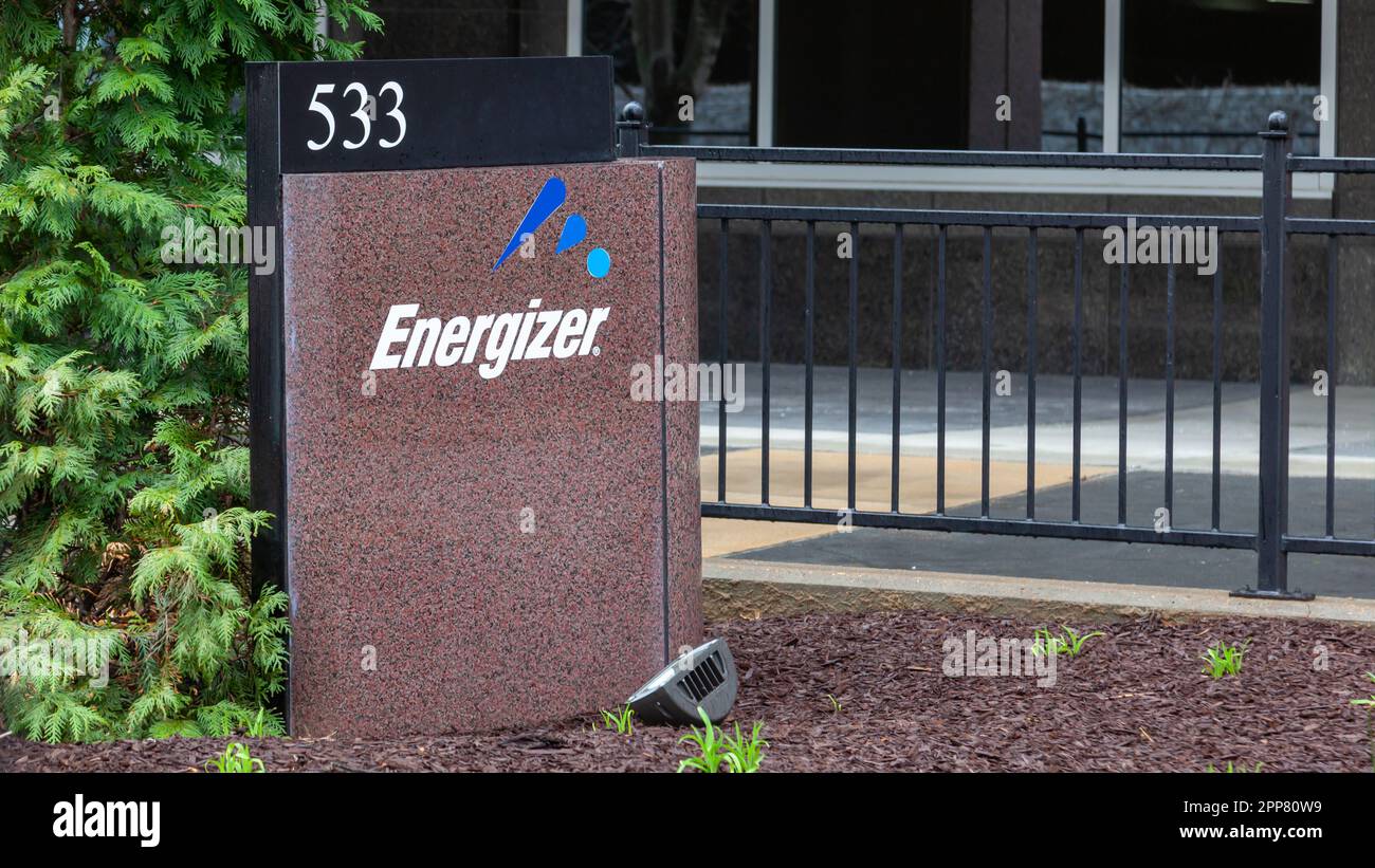 An Energizer sign outside Energizer Holdings’s headquarters in St Louis
