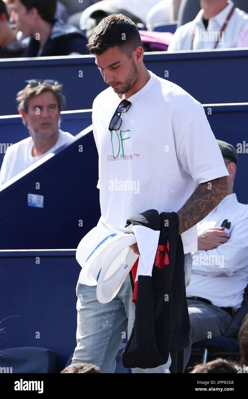 BARCELONA, SPAIN - APRIL 22:  Willy Hernangomez during the Barcelona Open Banc Sabadell 70 Trofeo Conde de Godo Semifinal at the Real Club de Tenis Barcelona on April 22, 2023 in Barcelona, Spain Stock Photo