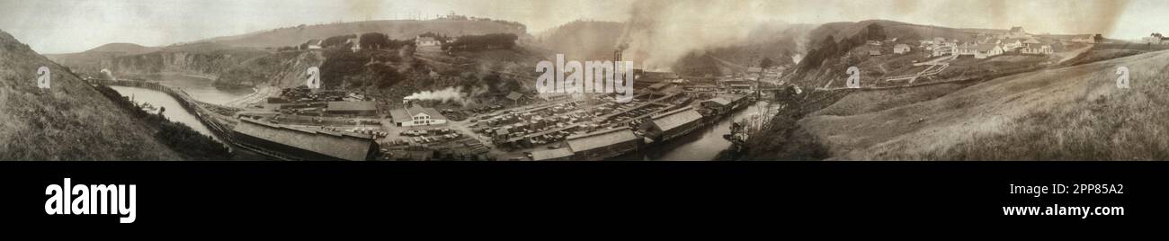 Panorama of Albion, California, 1911 Stock Photo Alamy