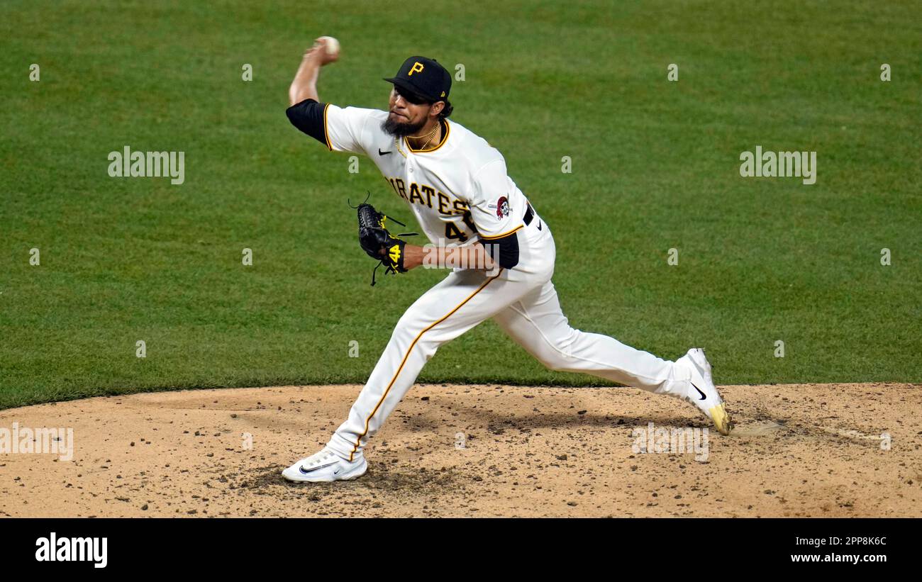Pittsburgh Pirates relief pitcher Yohan Ramirez delivers during a
