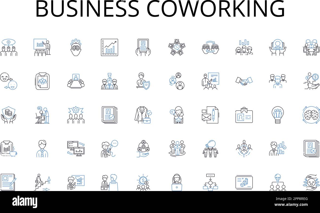 Business coworking line icons collection. Expressiveness, Articulation ...